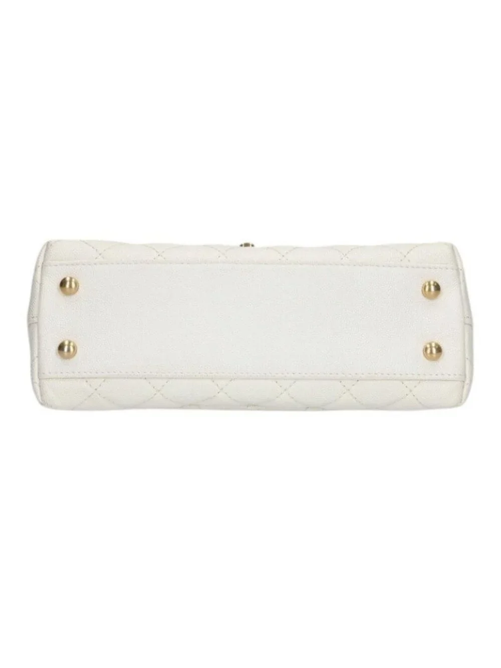 Chanel Top Handle Quilted CC Logo 2-Way Shoulder Bag 24